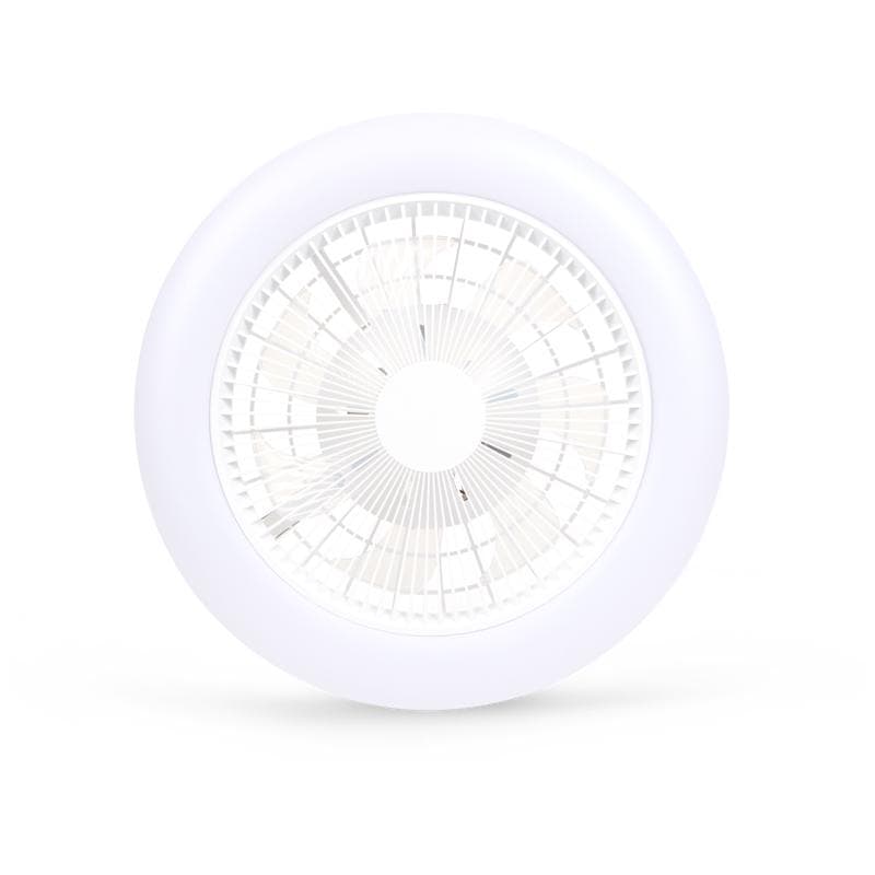 Ventilateur de plafond avec LED QAZQA - blanc
