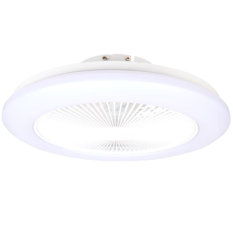 QAZQA plafondventilator met ledlamp – wit