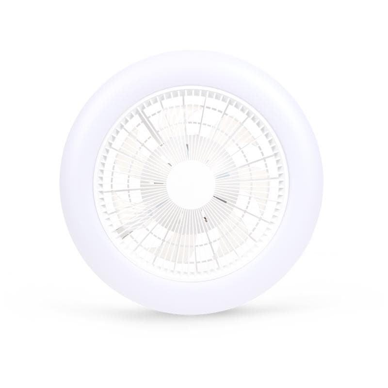 QAZQA plafondventilator met ledlamp – wit