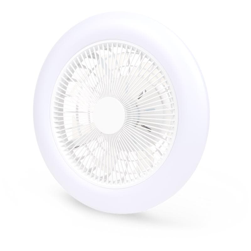 QAZQA plafondventilator met ledlamp – wit