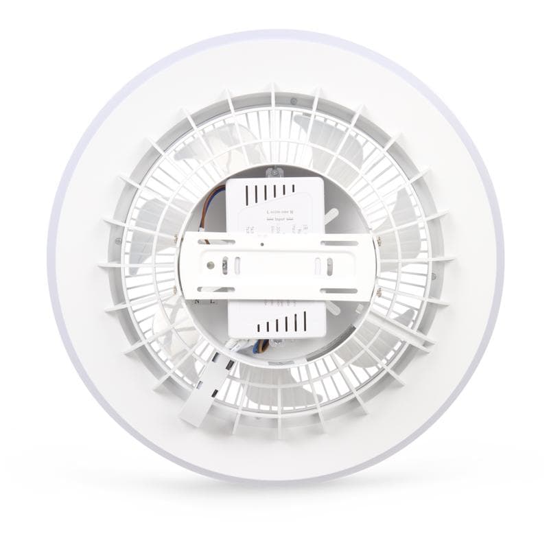 QAZQA plafondventilator met ledlamp – wit