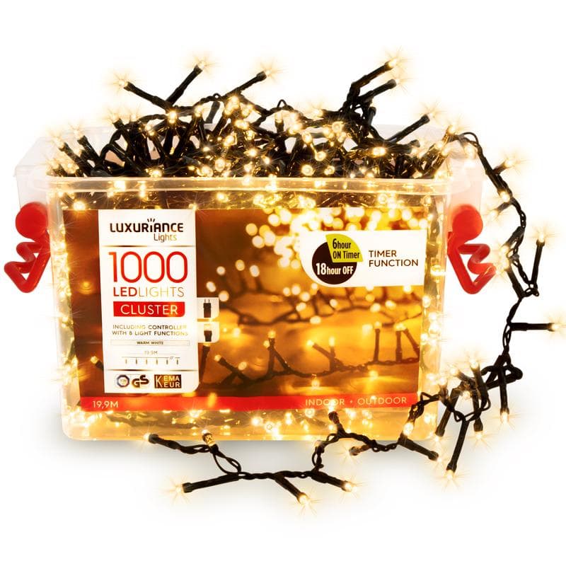 Luxe kerstverlichting cluster