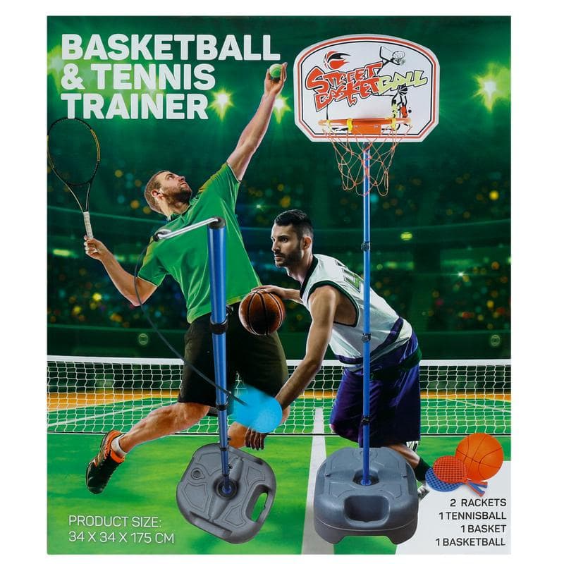 2-in-1 basketbal- en tennistrainer