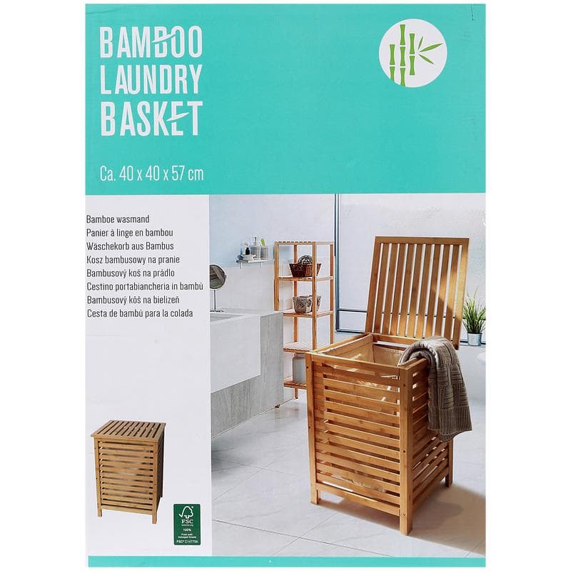 Luxe bamboe wasmand