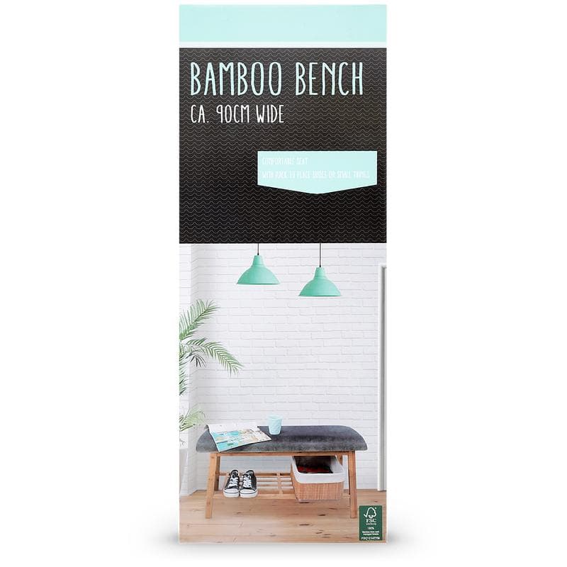 Bamboe bank met velvet