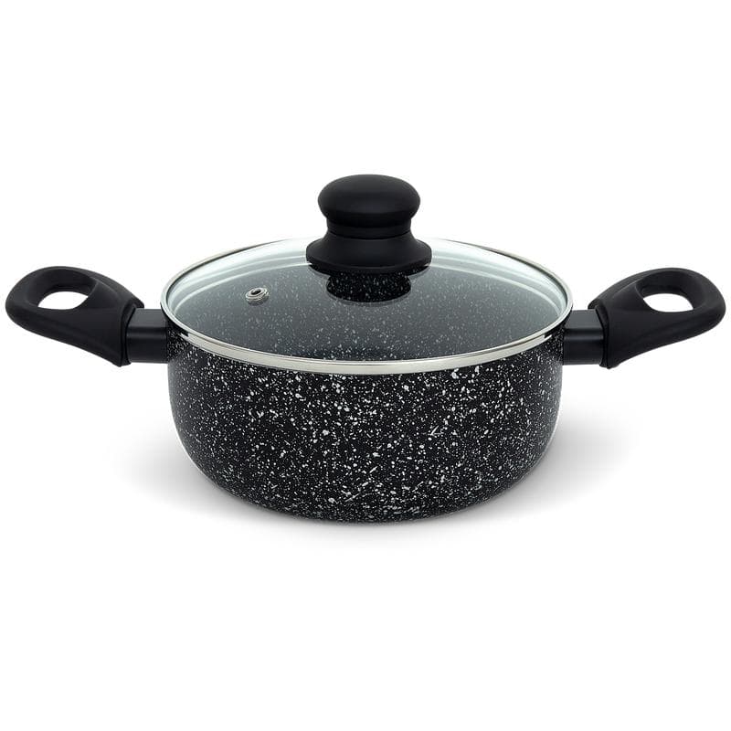 Marble stone pannenset