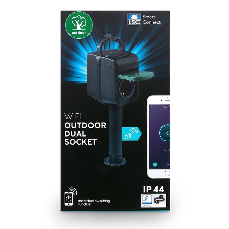 LSC Smart Connect outdoor duo-stopcontact