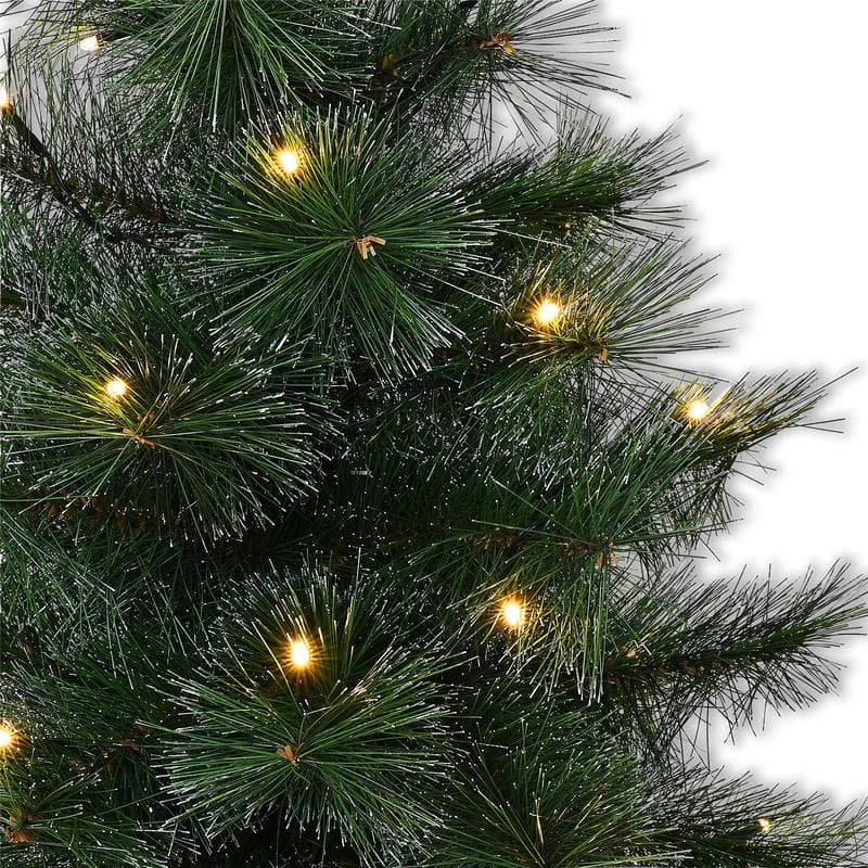 Lot de 2 sapins artificiels et une couronne de Noël