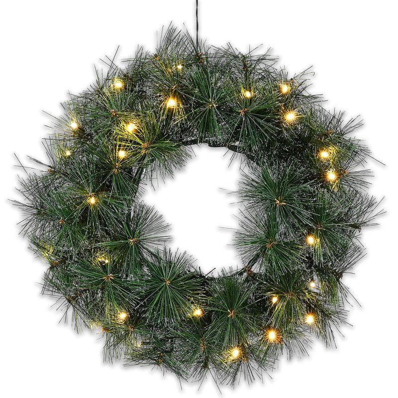 Set van 2 kerstbomen en 1 krans