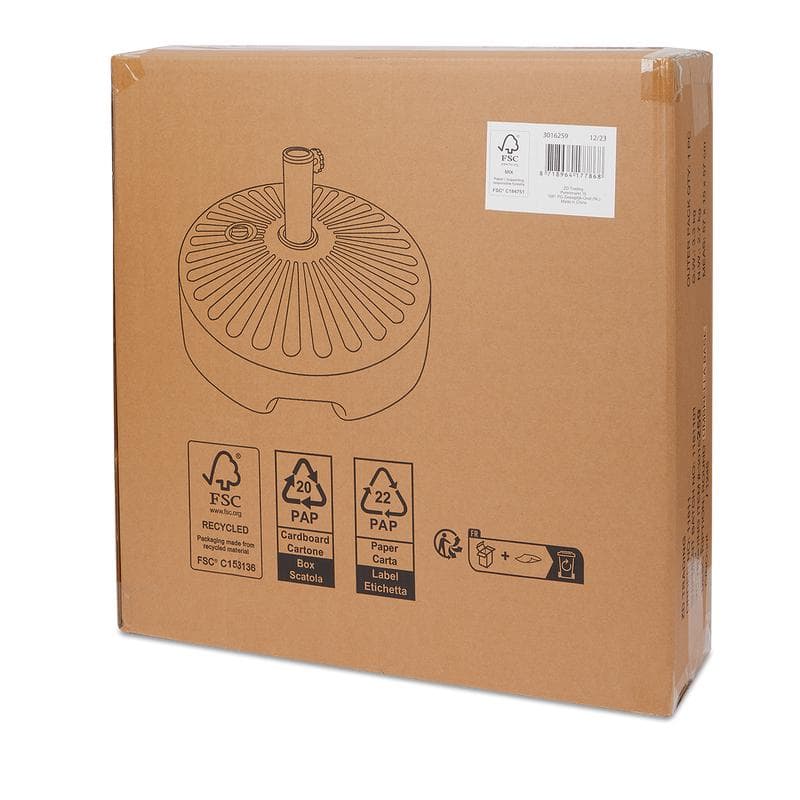 Pied de parasol rond