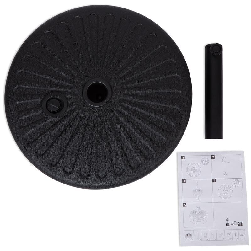 Pied de parasol rond