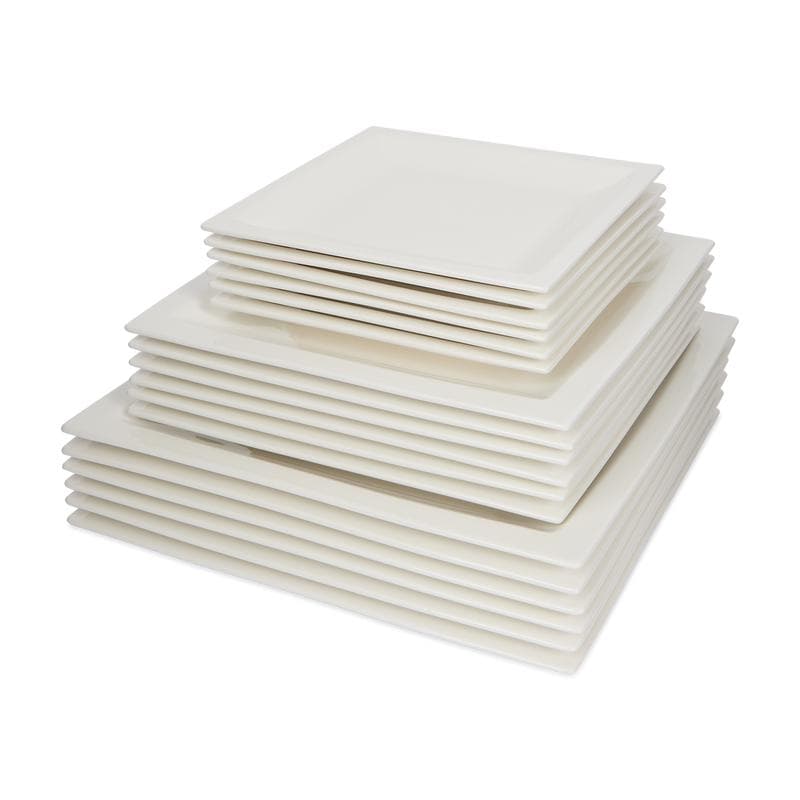 Service de table - carré blanc