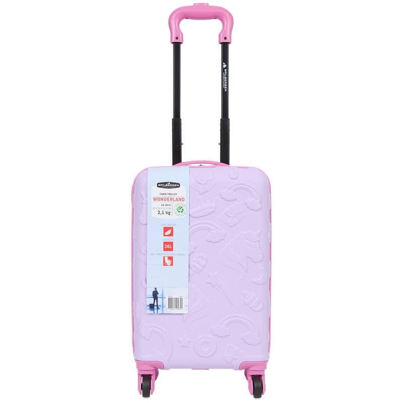 Wonderland kinderkoffer - Unicorn roze/paars