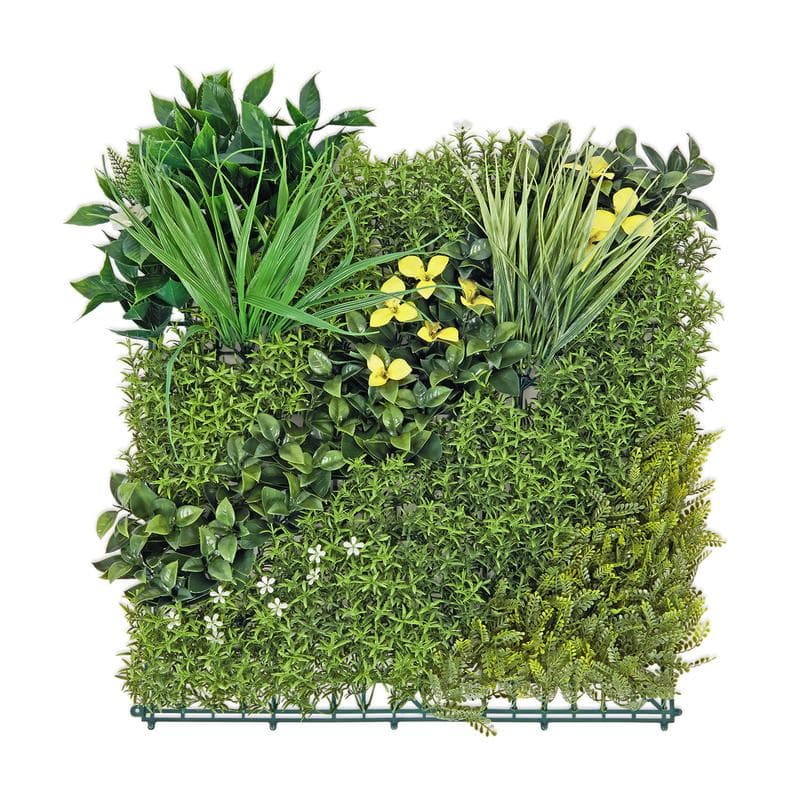 Luxe kunsthagen met bloemen