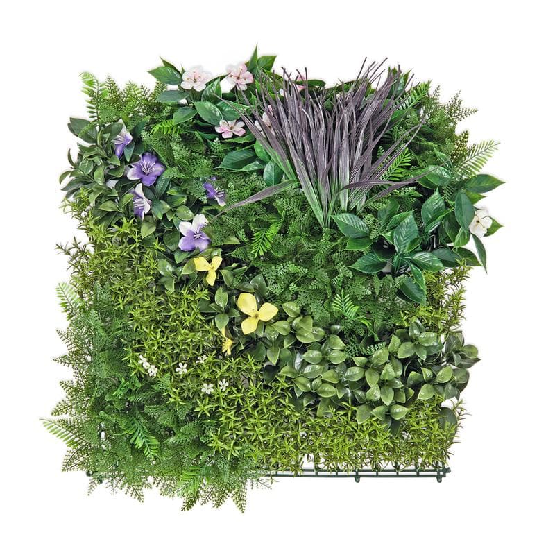 Luxe kunsthagen met bloemen