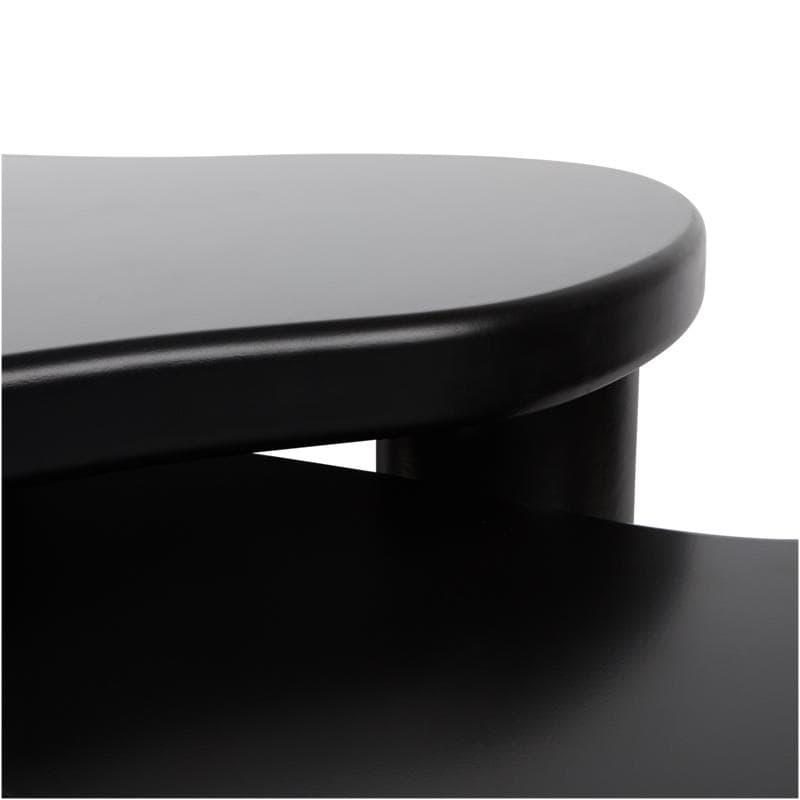 Organische salontafelset - zwart