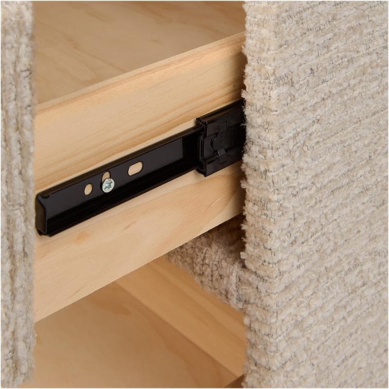 Table de nuit en chenille - taupe