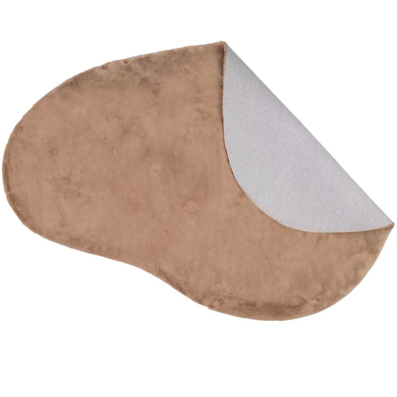 Tapis asymétrique Faux Fur - taupe