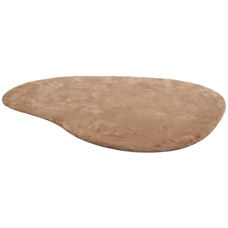 Organisch vloerkleed Faux Fur - taupe