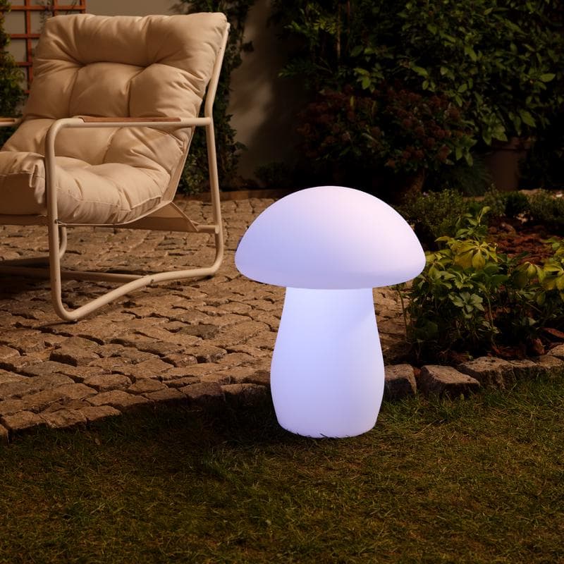 Lampe de jardin solaire - champignon