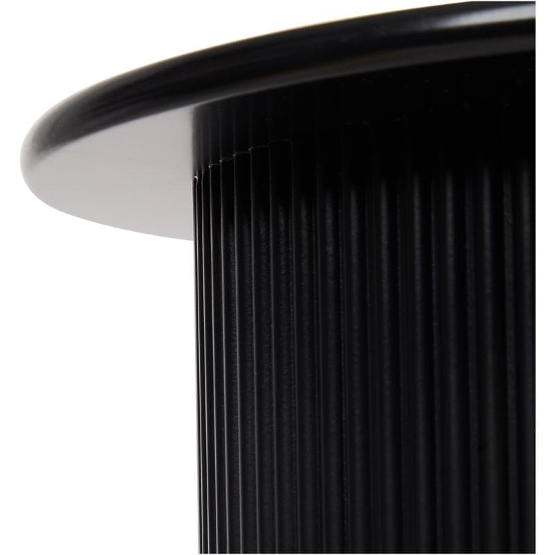 Tables d'appoint cannelées - noir
