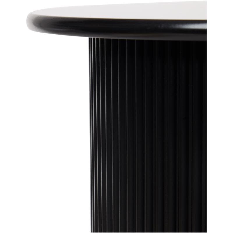 Tables d'appoint cannelées - noir