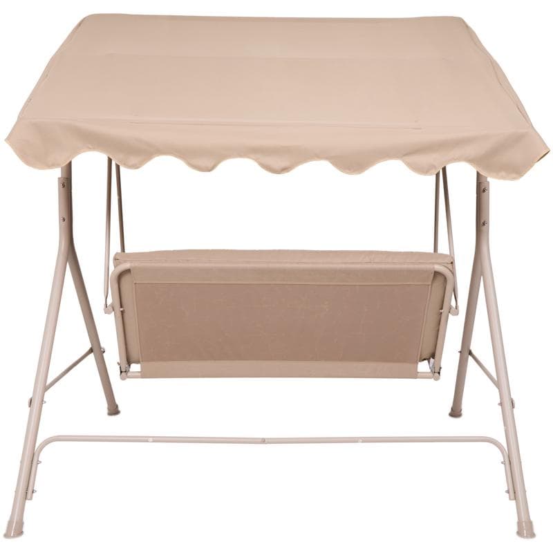 Banc à bascule avec auvent - crème