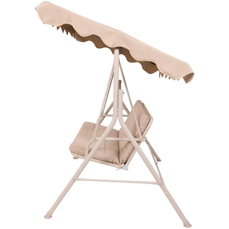 Banc à bascule avec auvent - crème