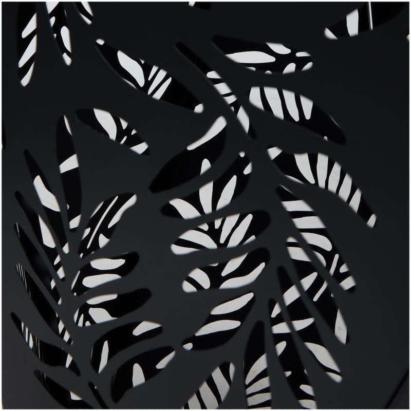 Table de bar avec LED solaire - noir