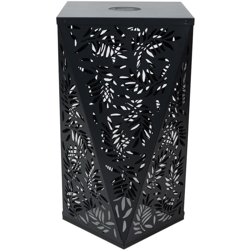 Bartafel met solarverlichting - zwart