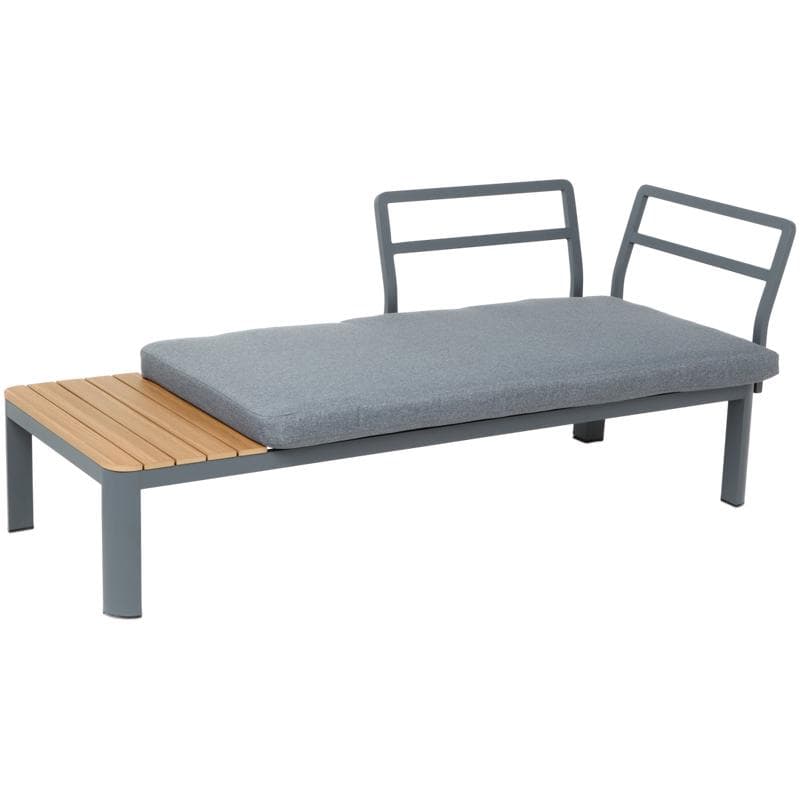 Salon de jardin modulable 3 pièces - gris