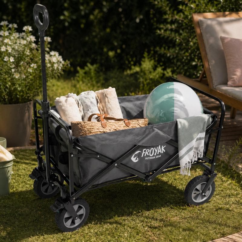 Chariot de plage pliable