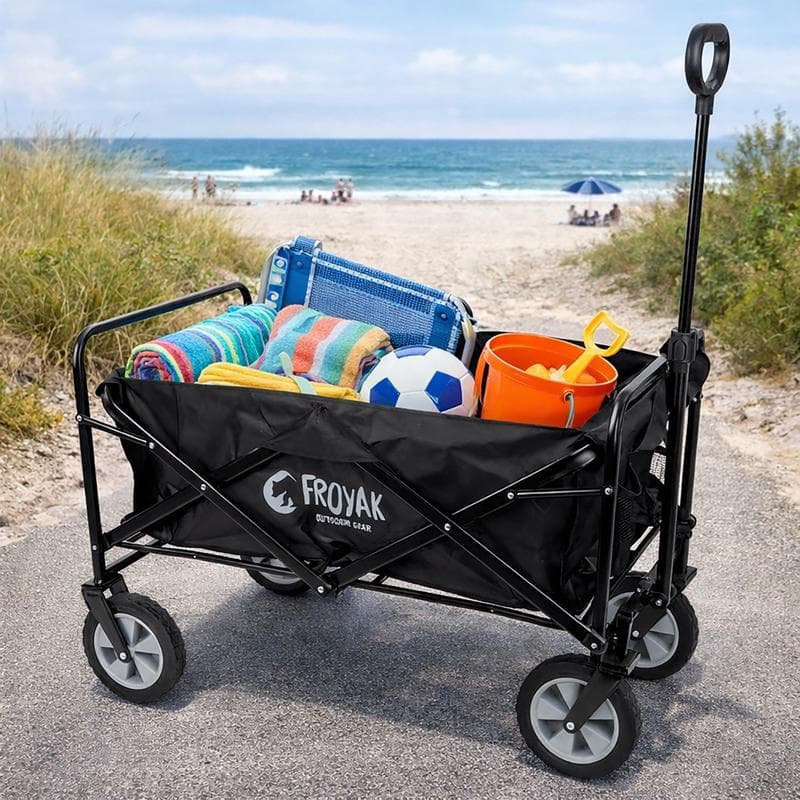 Chariot de plage pliable