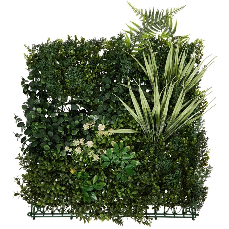 Mur végétal artificiel premium avec fleurs