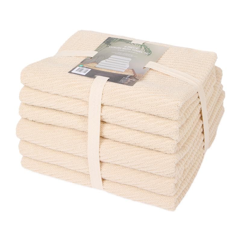 Lot de serviettes de bain premium - crème