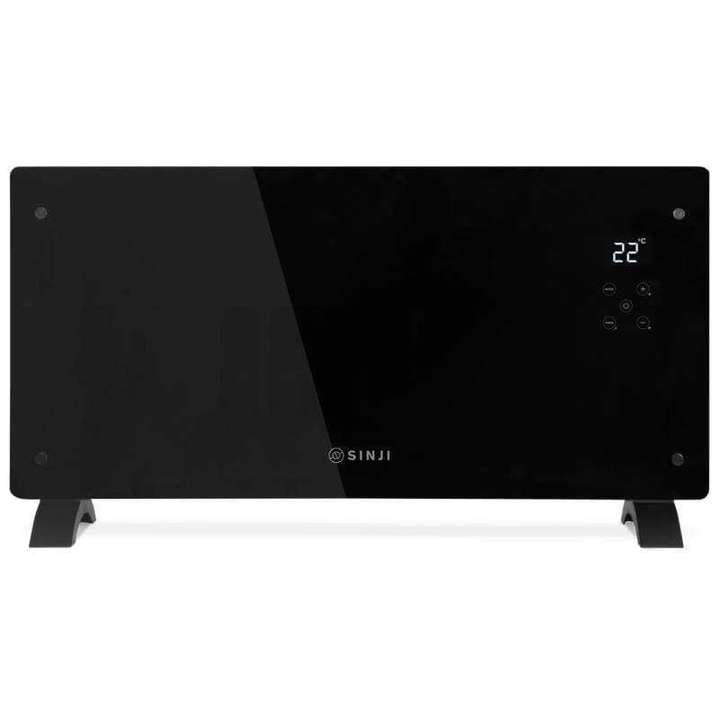Sinji smart glass verwarmingspaneel - Zwart