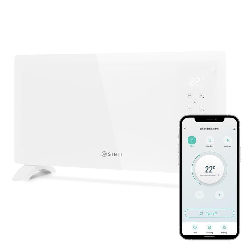 Sinji smart glass verwarmingspaneel - Wit