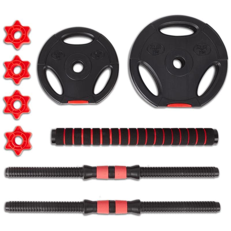 Kit d'haltères avec barre à disques Q4Life