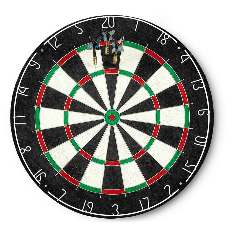 Sisal dartboard set inclusief pijltjes