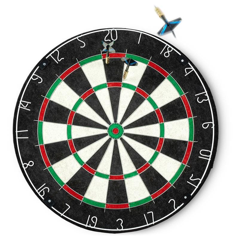 Sisal dartboard set inclusief pijltjes