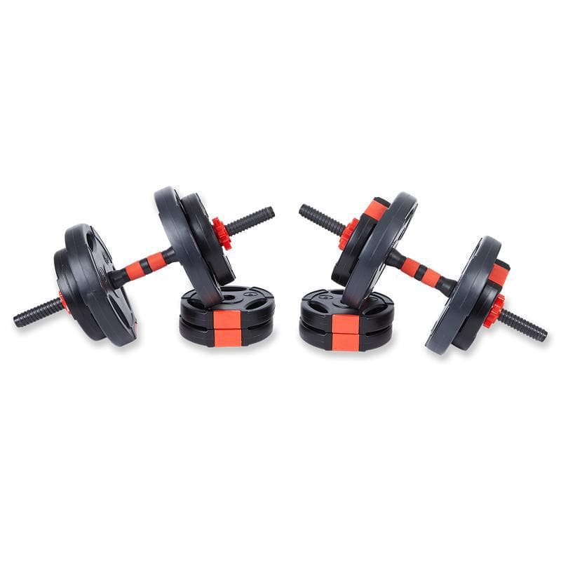 Q4Life dumbbells en barbells set