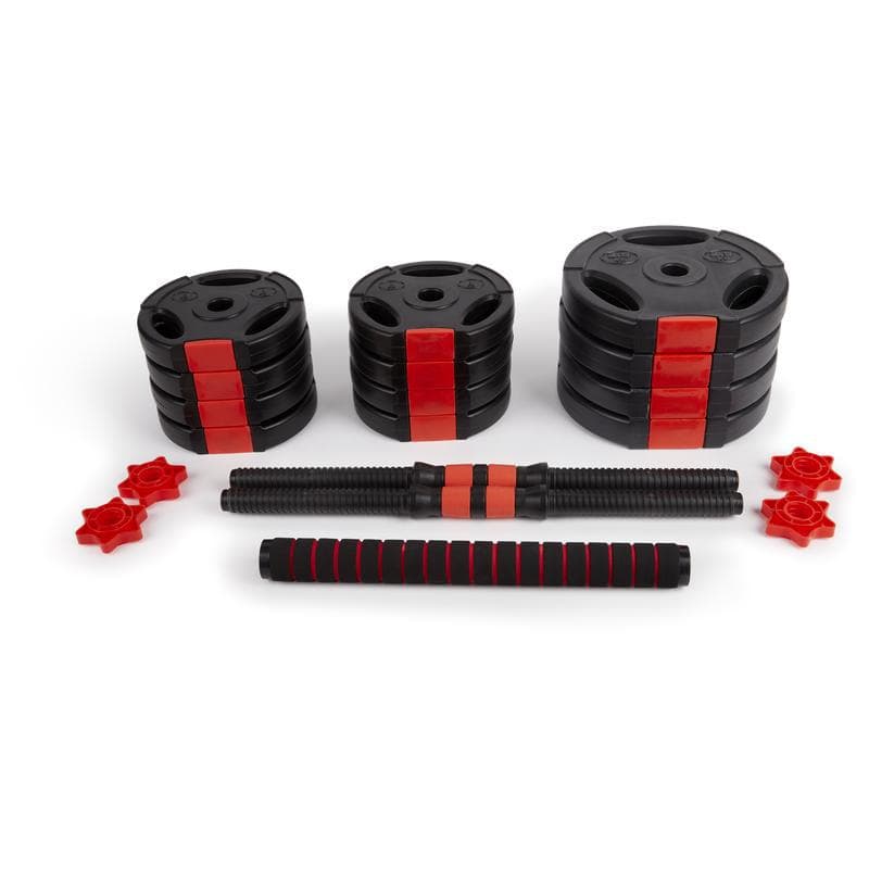 Q4Life dumbbells en barbells set