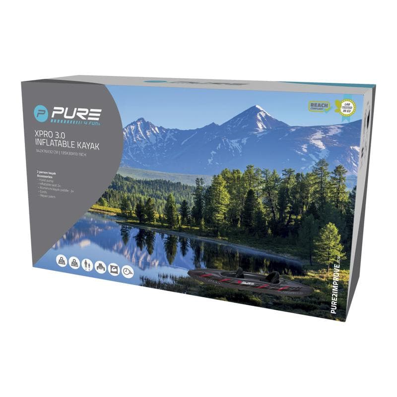 Opblaasbare 2-persoons kajak