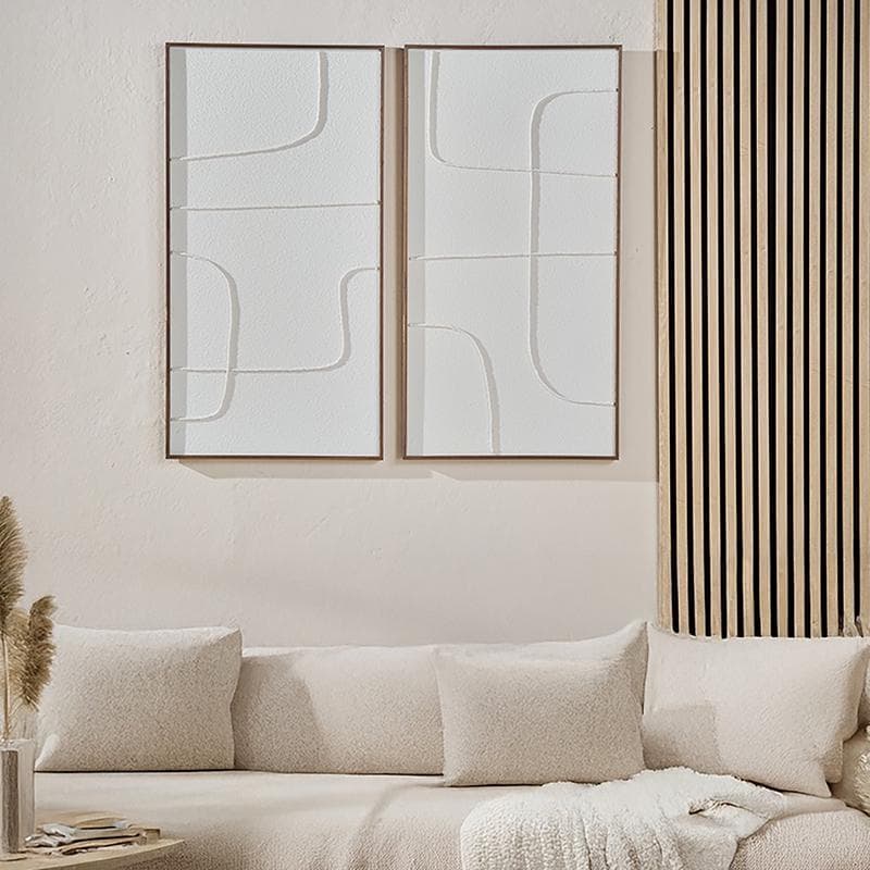 Wanddecoratieset incl. lijst - in de woonkamer