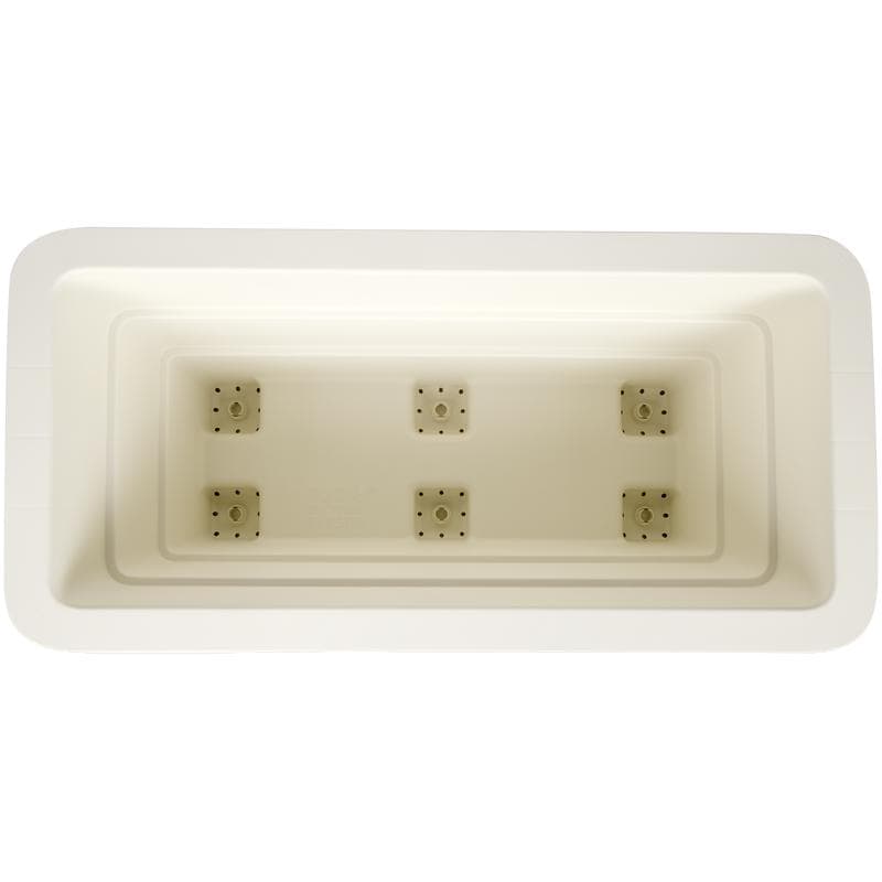 Lage plantenbak Terrassa – wit