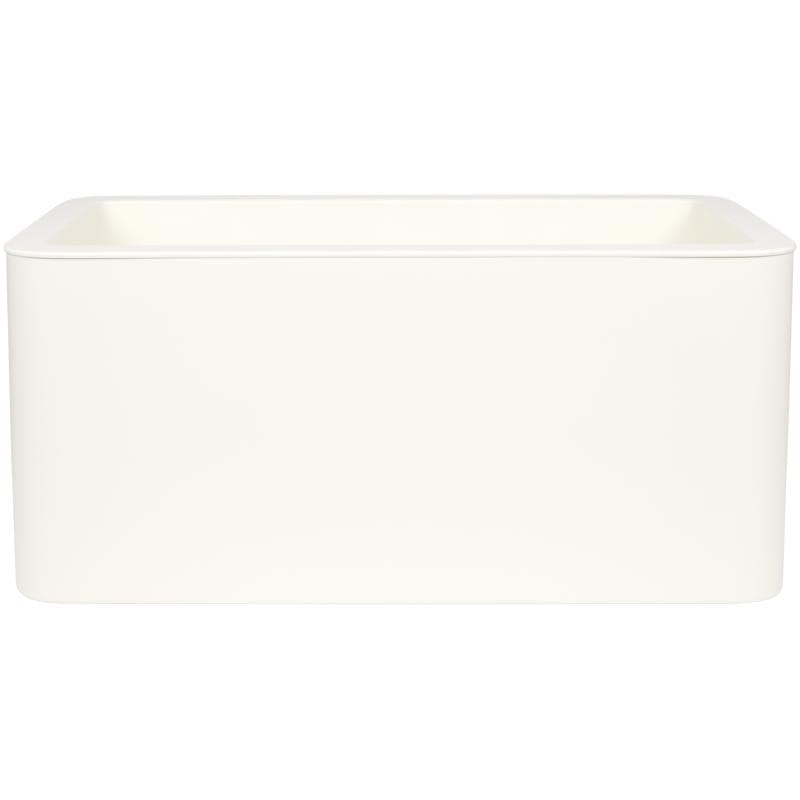 Lage plantenbak Terrassa – wit