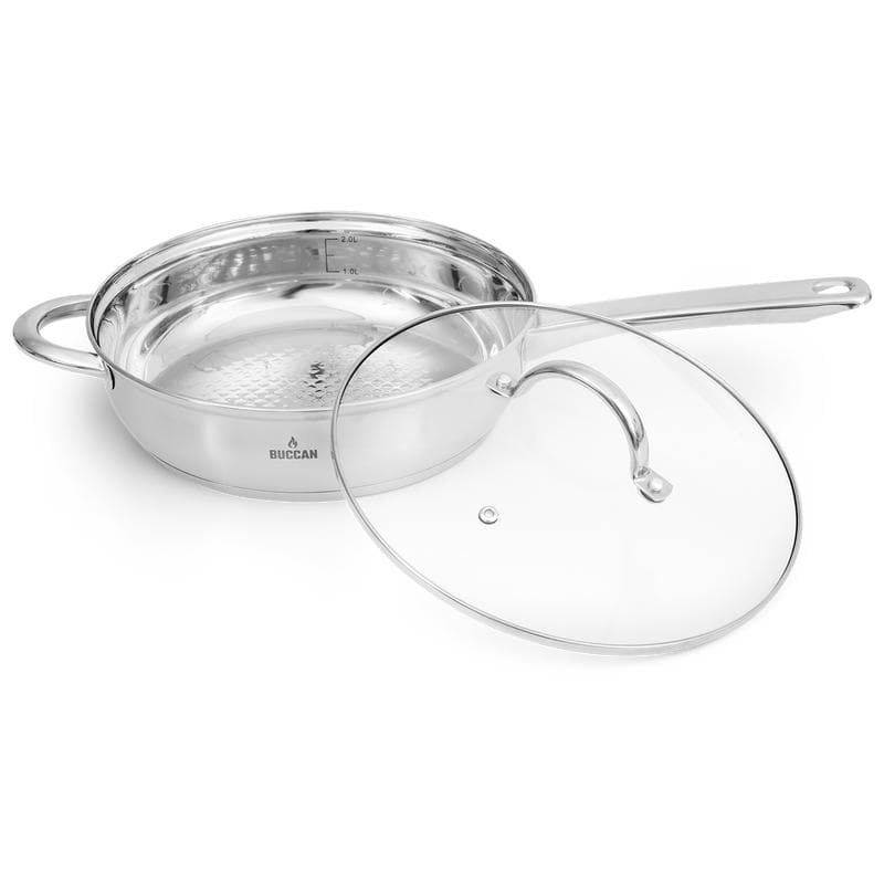 Buccan pannenset - rvs zilver