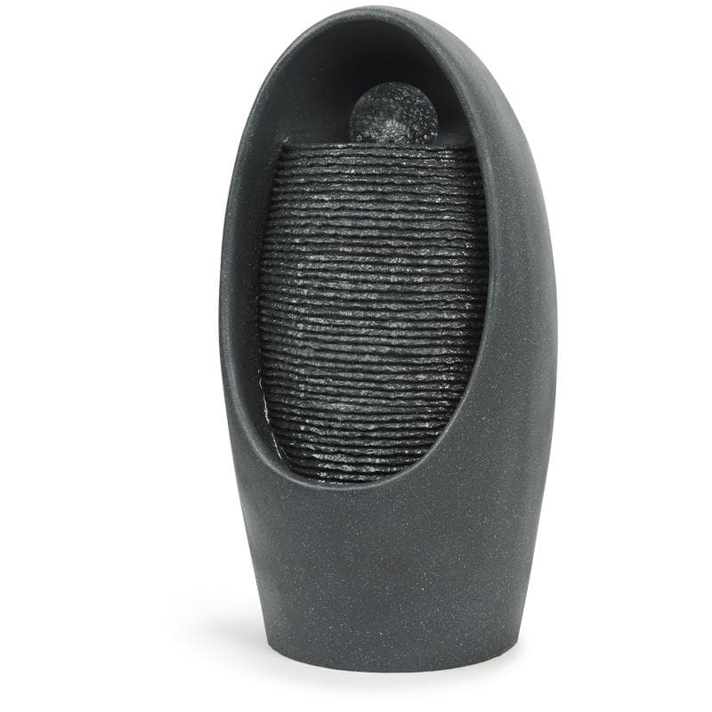 Fontein met lichteffect en draaiende bol