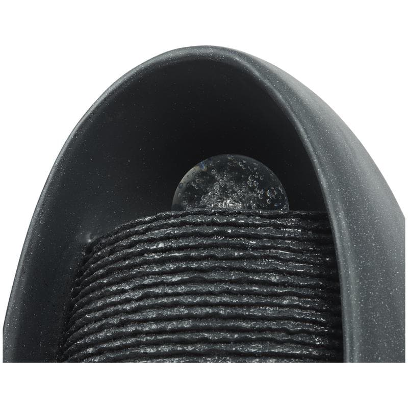 Fontein met lichteffect en draaiende bol