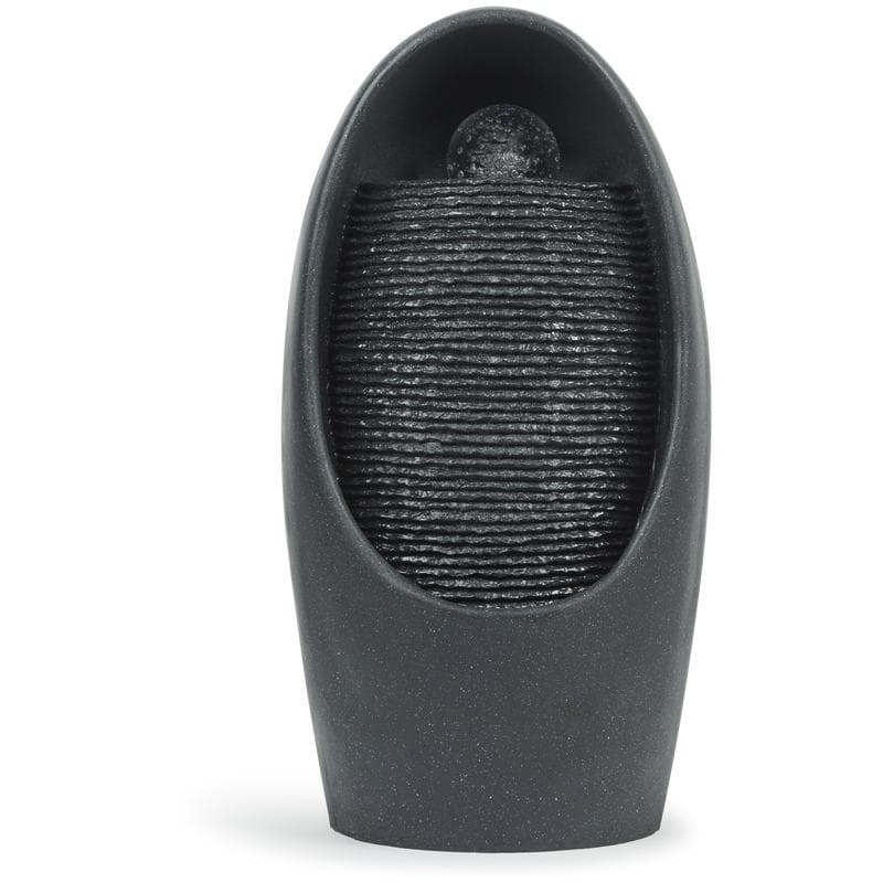 Fontein met lichteffect en draaiende bol